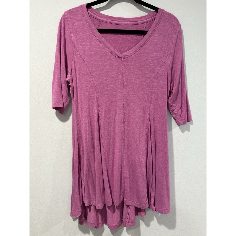 Soft Surroundings Tunic Top Womens Medium Stretch Travel Casual Minimal Vacation